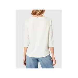 Große Größen Cecil Rundkragen Langarmshirt In Offwhite Günstig Kaufen 15