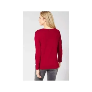 Große Größen Cecil Rundkragen Langarmshirt In Rot Günstig Kaufen 11