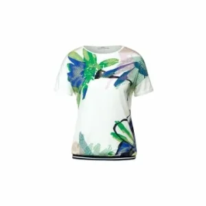 Große Größen Cecil Rundkragen Langarmshirt In Weiß Günstig Kaufen 10