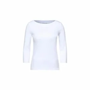 Große Größen Cecil Rundkragen Langarmshirt In Weiß Günstig Kaufen 10