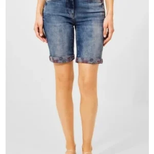 Hosen Cecil Short In Mid Blue Wash Günstig Kaufen 8