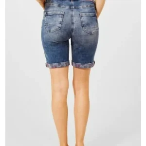 Hosen Cecil Short In Mid Blue Wash Günstig Kaufen 10