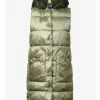 Jacken Cecil Steppwestenmantel Colorblock Long Vest In Oliv Günstig Kaufen 5