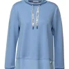 Tops & Shirts Cecil Sweatshirt Stand-Up Collar In Hellblau Günstig Kaufen 7