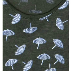 Shirts, Tops & Longsleeves Cecil T-Shirt In Utility Olive Günstig Kaufen 6