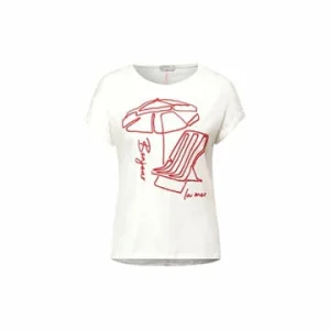 Große Größen Cecil T-Shirts In Offwhite Günstig Kaufen 10