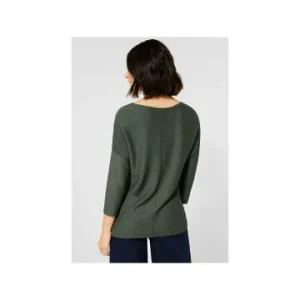 Große Größen Cecil V-Kragen Langarmshirt In Kahki Günstig Kaufen 12